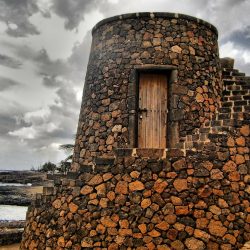 Lanzarote fort by the sea