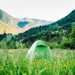 Campingplatz in der Natur Drome